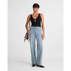 Madewell Light Blue Wide-Leg Jeans